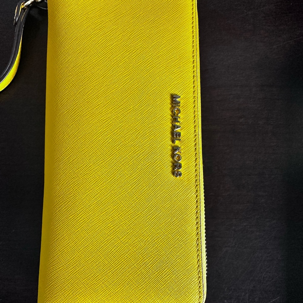 Michael Kors yellow wallet